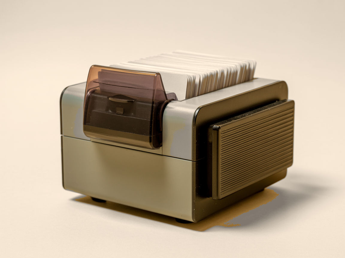 Rolodex vol kaartjes